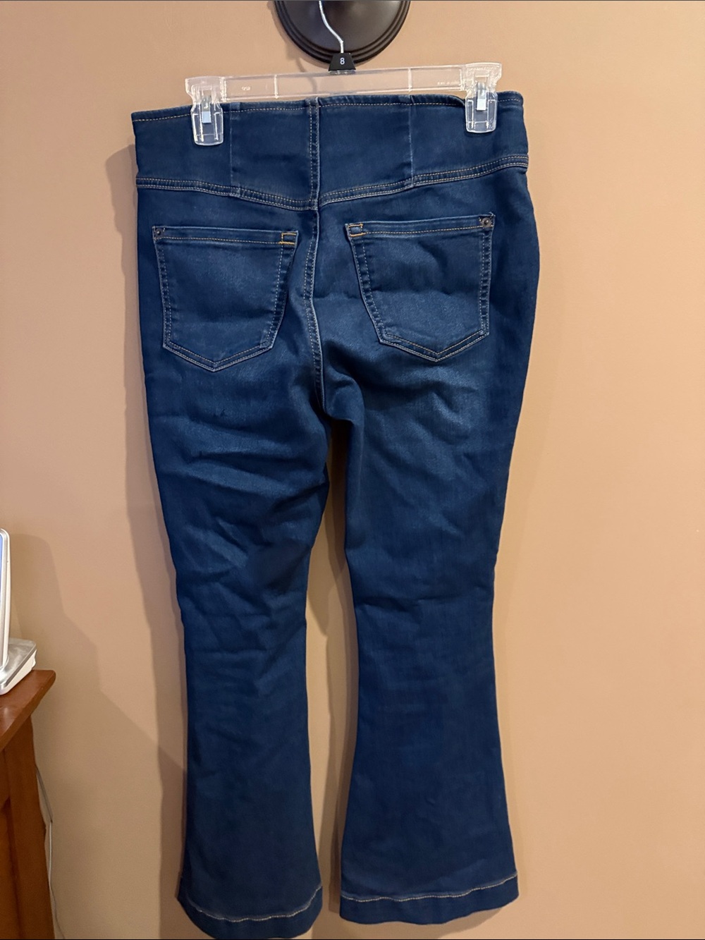 INC International Concepts Dark Blue Flare Jeans - Picture 2 of 4